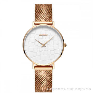 SLIM CASE MESH STRAP WOMEN'S WATCH